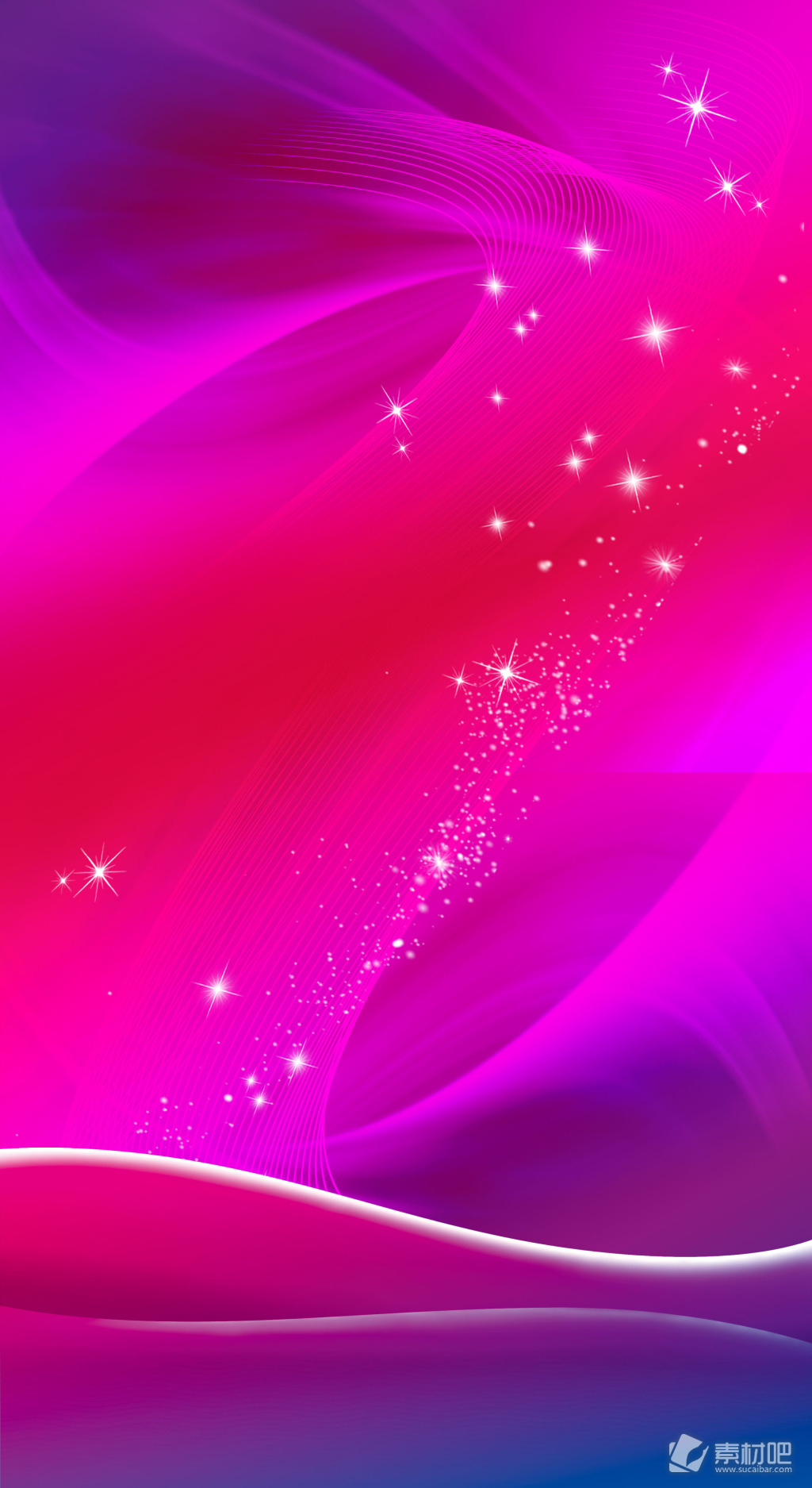 星星线条紫色背景psd素材