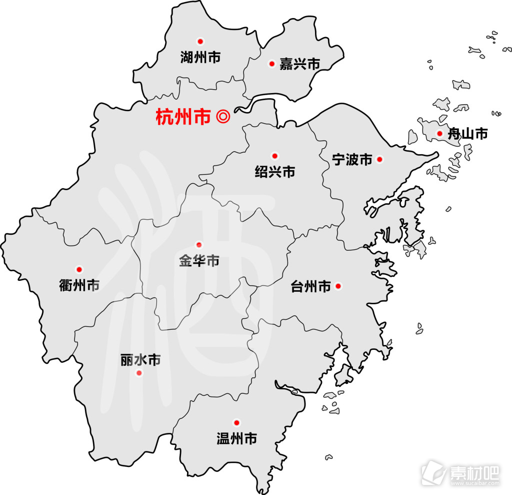 浙江省地图全图