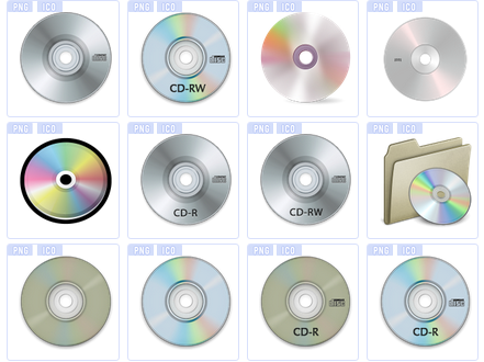 光盘CD盒图标下载