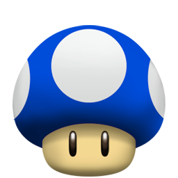 超级玛丽蓝色大蘑菇图标