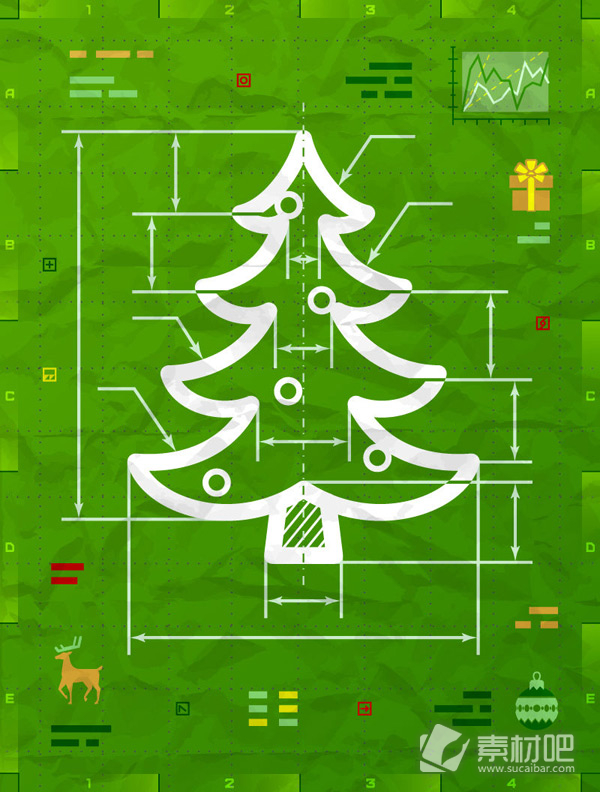 圣诞树信息图免费下载