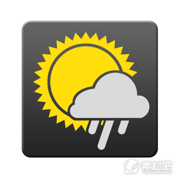 太阳白云图案手机app界面