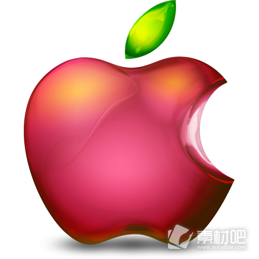 天然红色苹果logo图标