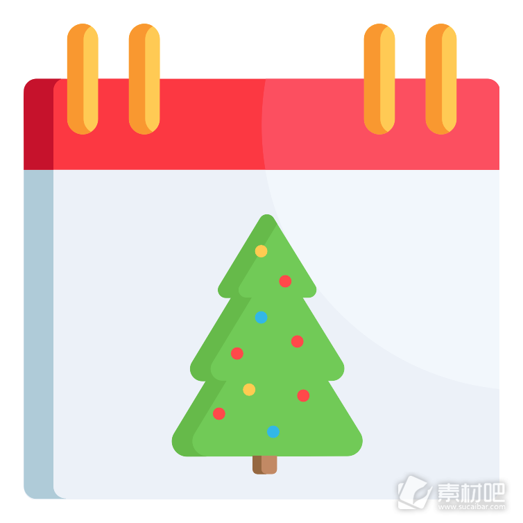 圣诞树日历图标下载