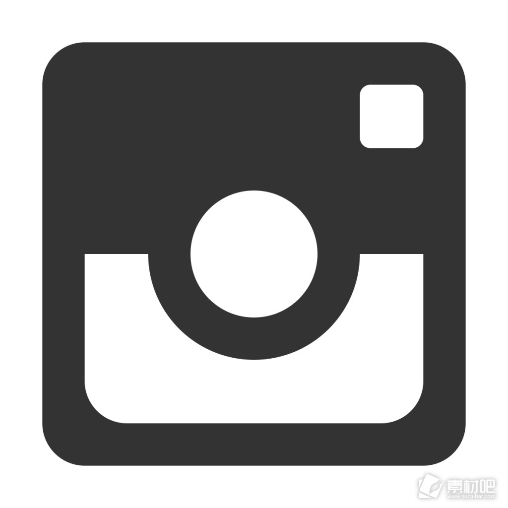 黑白instagram广泛应用图标