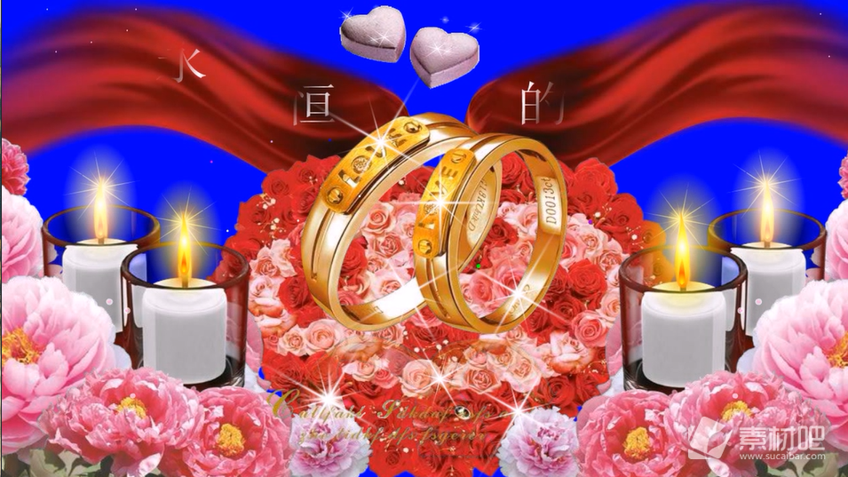 高清视频素材婚礼开场视频