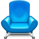 蓝色椅子图标