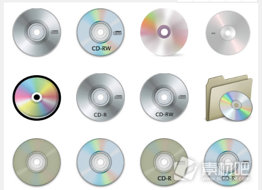 13款光盘CD盒图标下载