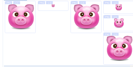 可爱粉红猪头图标png下载