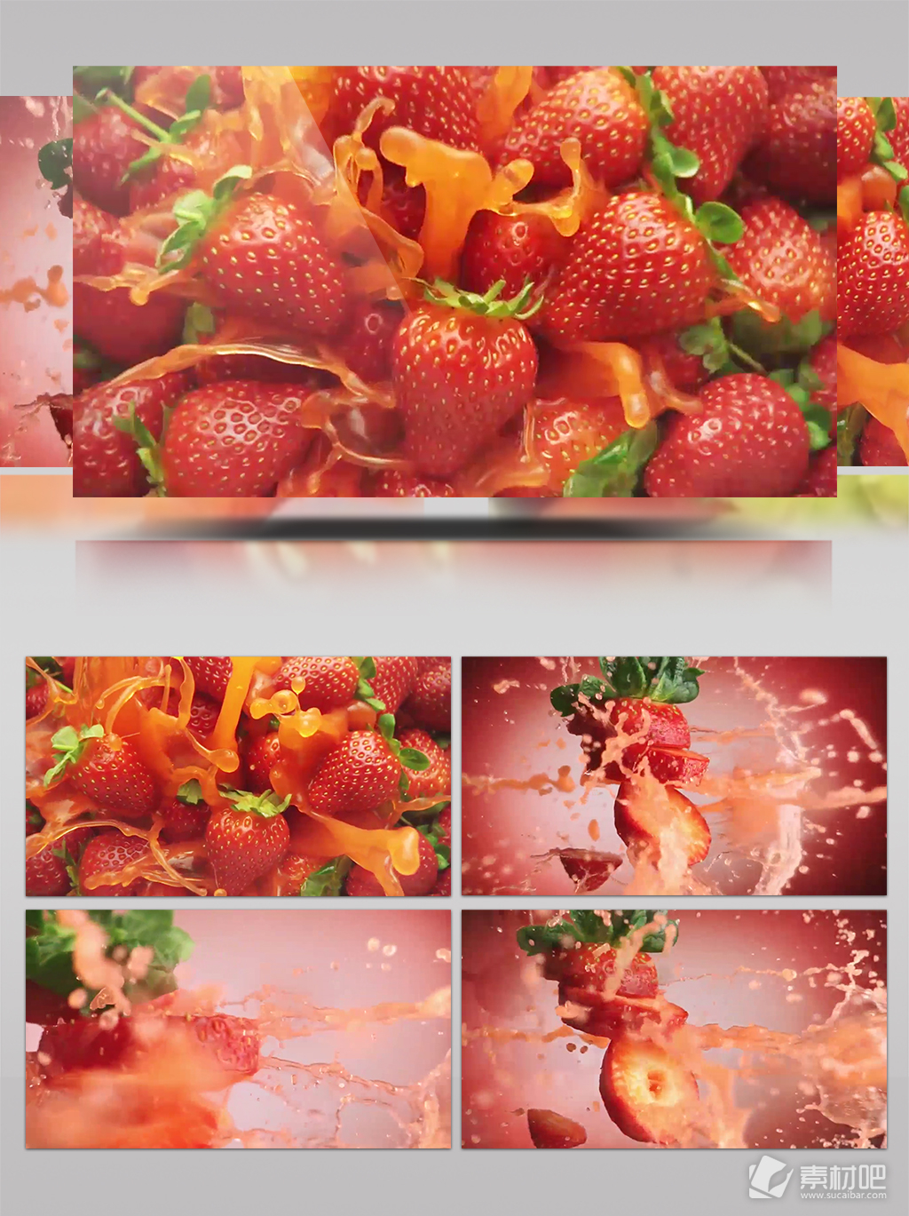 新鲜草莓动态视频