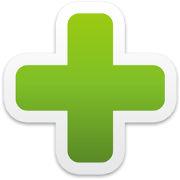 绿色十字标志图标素材