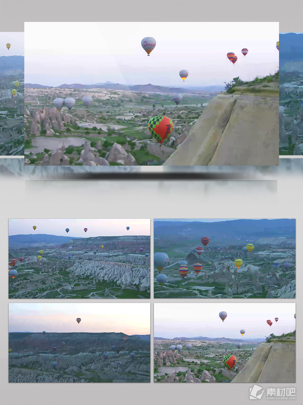 4K放飞热气球视频素材
