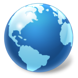 地球图标下载 经典深蓝色地球图标下载 素材吧