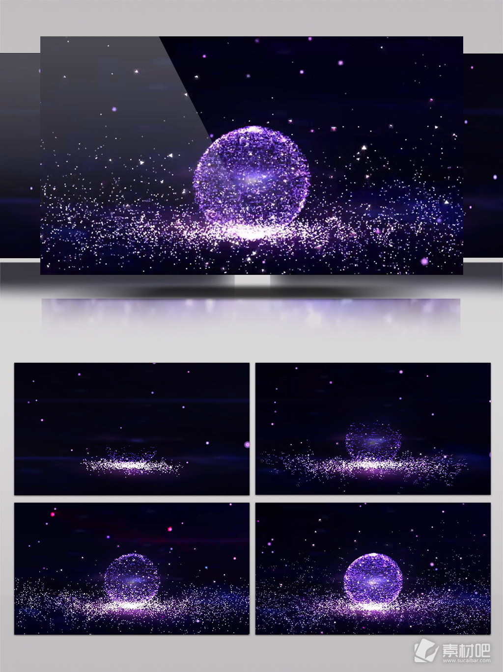 抽象的粒子视频素材光效宣传展示
